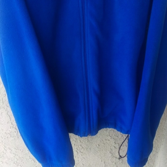 Columbia blue fleece zippered pocketed jacket - Picture 3 of 8